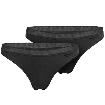 Björn Borg Trosor 2P Core Thong Svart Large Dam | apparel & accessories - clothing - underwear & socks - lingerie | ModeLejon