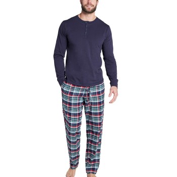 Jockey Pyjama 11 Mix Cotton Blå/Grön bomull Small Herr | apparel & accessories - clothing - sleepwear & loungewear | ModeLejon