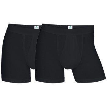 Dovre Kalsonger 2P Organic Cotton Boxer With Fly Svart ekologisk bomull Large Herr | apparel & accessories - clothing - underwear & socks - underwear | ModeLejon