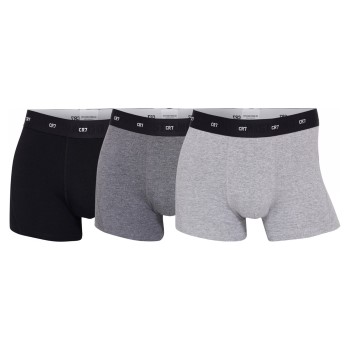 CR7 Cristiano Ronaldo Kalsonger 3P Bamboo Trunks Svart/Grå XX-Large Herr | apparel & accessories - clothing - underwear & socks - underwear | ModeLejon