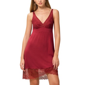 Triumph Lounge Me Amourette NDK New Fit Nightdress Röd viskos 36 Dam | apparel & accessories - clothing - sleepwear & loungewear - nightgowns | ModeLejon