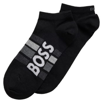 BOSS Strumpor 2P Stripe Cotton Ankle Socks Svart Strl 39/42 | apparel & accessories - clothing - underwear & socks - socks | ModeLejon