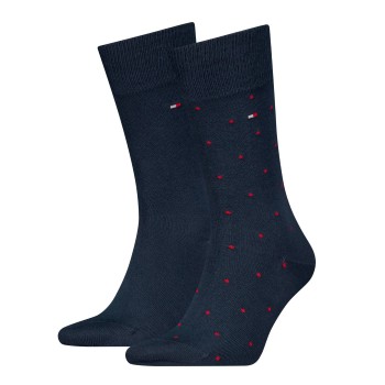 Tommy Hilfiger Strumpor 2P Men Dot Socks Mörkblå Strl 39/42 Herr | apparel & accessories - clothing - underwear & socks - socks | ModeLejon