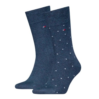 Tommy Hilfiger Strumpor 2P Men Dot Socks Jeansblå Strl 39/42 Herr | apparel & accessories - clothing - underwear & socks - socks | ModeLejon
