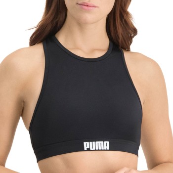 Puma Racerback Swimtop Svart X-Small Dam | apparel & accessories - clothing - swimwear | ModeLejon