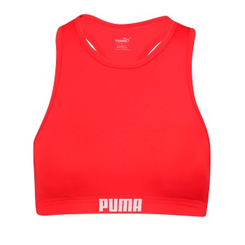 Puma Racerback Swimtop Röd X-Small Dam | apparel & accessories - clothing - swimwear | ModeLejon