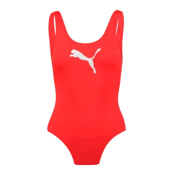 Puma Swimsuit Röd X-Large Dam | apparel & accessories - clothing - swimwear | ModeLejon