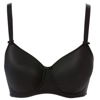 Läs mer om Trofe Sanna Underwire Stripe Bra BH Svart E 70 Dam