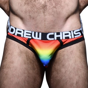 Andrew Christian Kalsonger Almost Naked Pride Mesh Jock Flerfärgad polyamid Large Herr | apparel & accessories - clothing - underwear & socks - jock straps | ModeLejon
