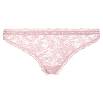 Calvin Klein Trosor 2P CK One Lace Thong Ljusrosa nylon Large Dam | apparel & accessories - clothing - underwear & socks - lingerie | ModeLejon