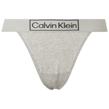 Calvin Klein Trosor 2P Reimagined Heritage High Leg Thong Grå Large Dam | apparel & accessories - clothing - underwear & socks - lingerie | ModeLejon