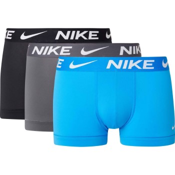 Läs mer om Nike Kalsonger 3P Everyday Essentials Micro Trunks Grå/Blå polyester Large Herr