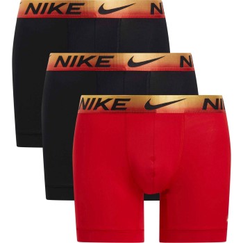 Läs mer om Nike Kalsonger 3P Everyday Essentials Micro Boxer Brief Orange/Röd polyester Large Herr