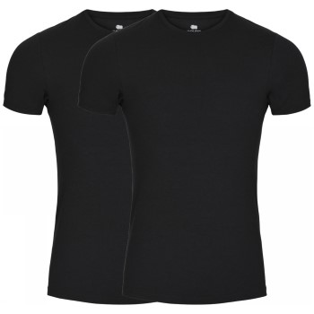 Dovre 2P Organic Cotton T-shirt Svart ekologisk bomull Large Herr | apparel & accessories - clothing - shirts & tops | ModeLejon