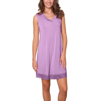 Läs mer om Lady Avenue Bamboo With Short Sleeve Nightdress Lila Bambu X-Small Dam