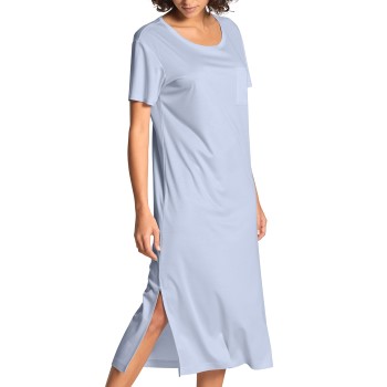 Calida I Love Nature Loungedress Ljusblå tencel X-Small Dam