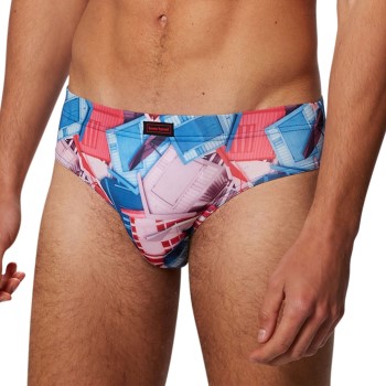 Läs mer om Bruno Banani Kalsonger 2P Beach Life Brief Blå/Rosa polyester Large Herr