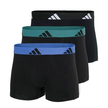 adidas Kalsonger 3P Active Flex Cotton Trunk Blågrön bomull XX-Large Herr | apparel & accessories - clothing - underwear & socks - underwear | ModeLejon