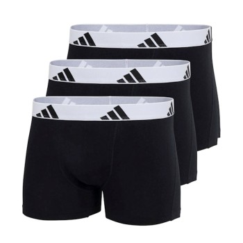 adidas Kalsonger 3P Active Flex Cotton Trunk Vit/Svart bomull Large Herr | apparel & accessories - clothing - underwear & socks - underwear | ModeLejon