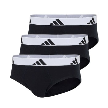 adidas Kalsonger 3P Active Flex Cotton Brief Vit/Svart bomull XX-Large Herr | apparel & accessories - clothing - underwear & socks - underwear | ModeLejon