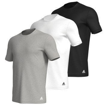 Läs mer om adidas 3P Active Core Cotton Crew Neck T-Shirt Flerfärgad bomull Small Herr