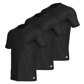 adidas 3P Active Core Cotton Crew Neck T-Shirt Helsvart bomull Medium Herr | apparel & accessories - clothing - activewear | ModeLejon