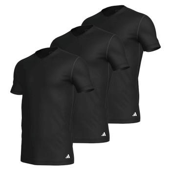 adidas 3P Active Flex Cotton V-Neck T-Shirt Svart bomull Medium Herr | apparel & accessories - clothing - activewear | ModeLejon