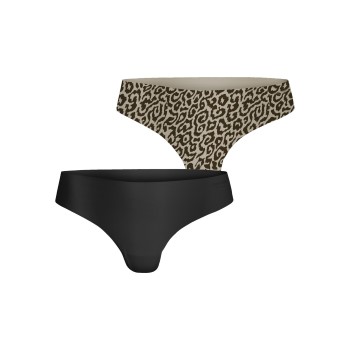 Björn Borg Trosor 2P Performance Thong 2212 Leopard Small Dam | apparel & accessories - clothing - underwear & socks - lingerie | ModeLejon