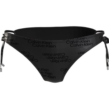 Calvin Klein Core Tonal Logo Tie Side Bikini Brief Svart X-Large Dam | apparel & accessories - clothing - swimwear | ModeLejon