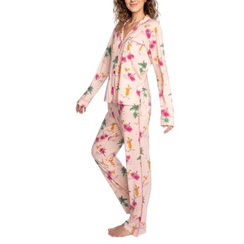 Läs mer om PJ Salvage Playful Prints Pyjama Ljusrosa X-Large Dam