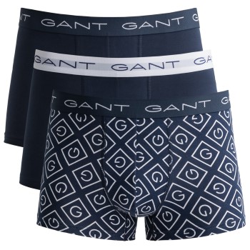 Gant Kalsonger 3P Icon G Trunk Mörkblå bomull XX-Large Herr | apparel & accessories - clothing - underwear & socks - underwear | ModeLejon