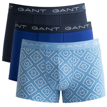 Gant Kalsonger 3P Icon G Trunk Blå bomull X-Large Herr | apparel & accessories - clothing - underwear & socks - underwear | ModeLejon
