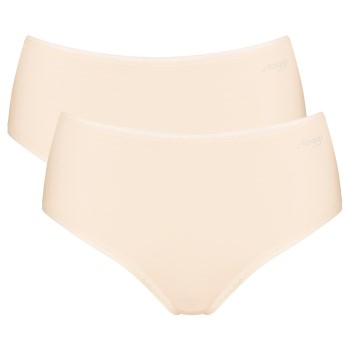 Läs mer om Sloggi Trosor 4P Go High Waist Brief Puder bomull X-Small Dam