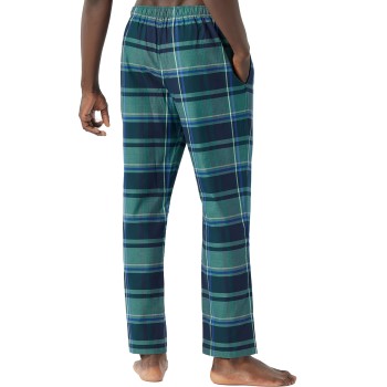 Schiesser Mix and Relax Long Woven Pants Blå/Grön bomull 3XL Herr | apparel & accessories - clothing - sleepwear & loungewear - loungewear | ModeLejon