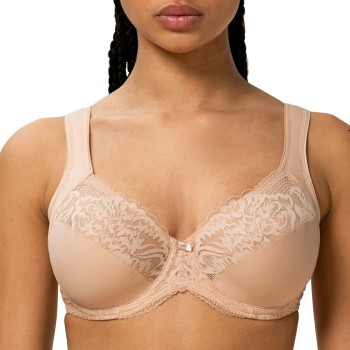 Triumph BH Modern Lace Cotton W02 Beige E 100 Dam | apparel & accessories - clothing - underwear & socks - bras | ModeLejon