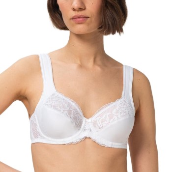 Triumph BH Modern Lace Cotton W02 Vit E 100 Dam | apparel & accessories - clothing - underwear & socks - bras | ModeLejon