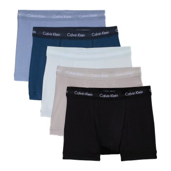 Läs mer om Calvin Klein Kalsonger 5P Cotton Trunks Flerfärgad-2 bomull Medium Herr