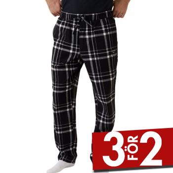 Läs mer om Björn Borg Core Pyjama Pants Svart/Rutig bomull X-Large Herr