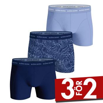 Läs mer om Björn Borg Kalsonger 3P Cotton Stretch Boxer 1565 Blå/Ljusblå bomull Medium Herr