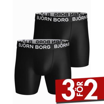 Läs mer om Björn Borg Kalsonger 2P Performance Boxer 1572 Svart polyester Large Herr