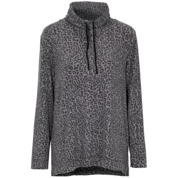 Damella Knitted Lounge Top Leopard Large Dam | apparel & accessories - clothing - sleepwear & loungewear - loungewear | ModeLejon