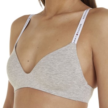 Läs mer om Tommy Hilfiger BH Icon Triangle Bra Ljusgrå X-Small Dam