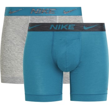 Läs mer om Nike Kalsonger 4P Dri-Fit ReLuxe Boxer Brief Grå/Blå Medium Herr