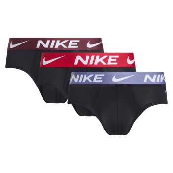 Nike Kalsonger 3P Dri-Fit Essential Micro Hip Brief Röd/Blå bomull X-Large Herr | apparel & accessories - clothing - underwear & socks - underwear | ModeLejon