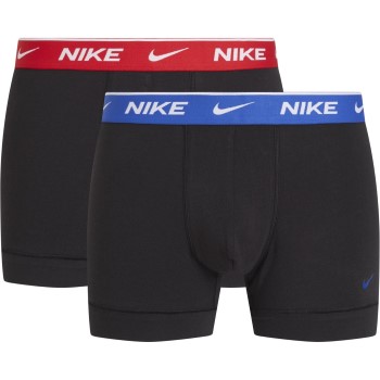 Läs mer om Nike Kalsonger 4P Everyday Cotton Stretch Trunk Svart/Blå bomull Large Herr