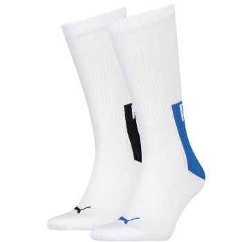 Puma Strumpor 2P Men Logo Block Crew Sock Vit Strl 43/46 Herr | apparel & accessories - clothing - underwear & socks - socks | ModeLejon