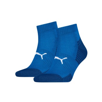 Puma Strumpor 2P Sport Cushioned Quarter Socks Blå Strl 35/38 | apparel & accessories - clothing - underwear & socks - socks | ModeLejon