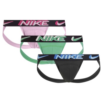 Läs mer om Nike Kalsonger 3P Dri-Fit Essential Micro Jockstrap Rosa polyester Large Herr
