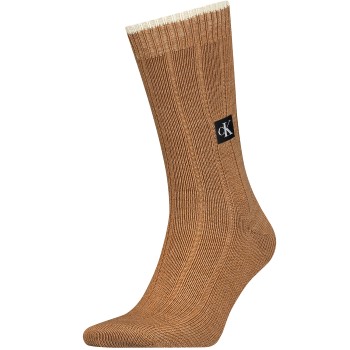 Calvin Klein Strumpor Men Icon Patch Sock Brun One Size Herr | apparel & accessories - clothing - underwear & socks - socks | ModeLejon
