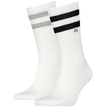 Calvin Klein Strumpor 2P Stripe Socks Vit Strl 39/42 Herr | apparel & accessories - clothing - underwear & socks - socks | ModeLejon